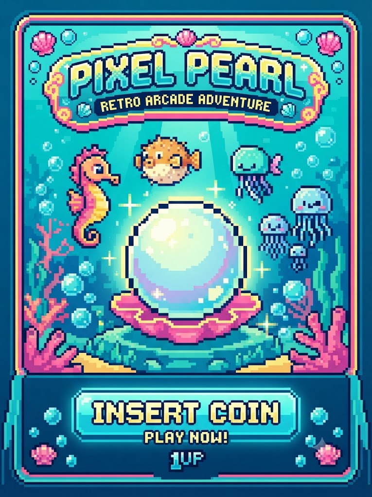 Pixel Pearl arcade game