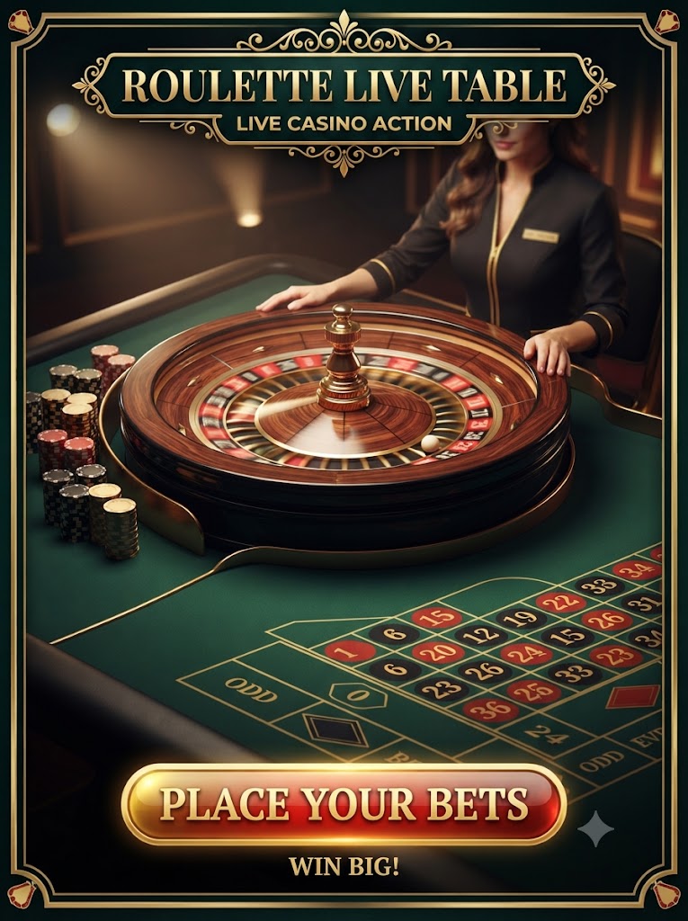 Roulette Live Table wheel
